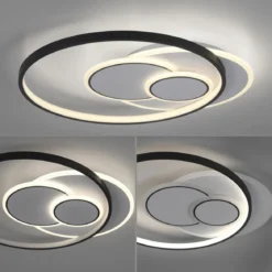 Paul Neuhaus 6392-16 LED Deckenleuchte rund schwarz weiß 3000K