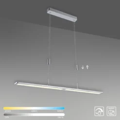 Paul Neuhaus 2565-95 LED Pendelleuchte aluminiumfarben höhenverstellbar dimmbar