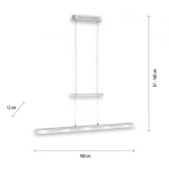 Paul Neuhaus 2278-55 LED Pendelleuchte Lichtfarbsteuerung Sensor-Dimmer höhenverstellbar