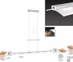 Paul Neuhaus 2278-55 LED Pendelleuchte Lichtfarbsteuerung Sensor-Dimmer höhenverstellbar