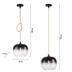 Paul Neuhaus 2410-18 LED Pendelleuchte 1-flammig Seil beleuchtet höhenverstellbar