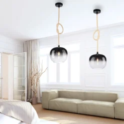 Paul Neuhaus 2410-18 LED Pendelleuchte 1-flammig Seil beleuchtet höhenverstellbar
