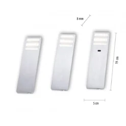 Paul Neuhaus 1120-95-3 LED Unterbauleuchten 3er Set aluminium mit Sensorschalter