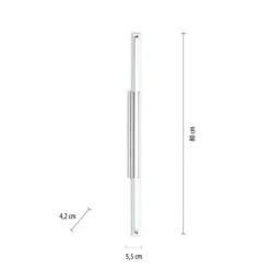 Paul Neuhaus 9108-17 LED Wandleuchte schmal chrom transparent 80cm 3000K IP44