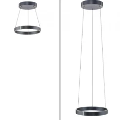 Paul Neuhaus 2560-15 Neuhaus PURE E-Clipse LED Pendelleuchte mystic grey elektrisch