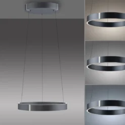 Paul Neuhaus 2560-15 Neuhaus PURE E-Clipse LED Pendelleuchte mystic grey elektrisch