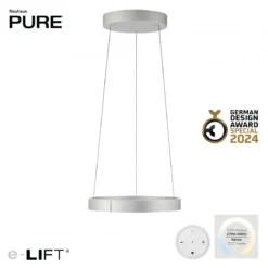 Paul Neuhaus 2560-95 Neuhaus PURE E-Clipse LED Pendelleuchte stone (alu) elektrisch