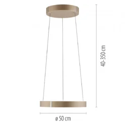 Paul Neuhaus 2560-97 Neuhaus PURE E-Clipse LED Pendelleuchte bronce elektrisch