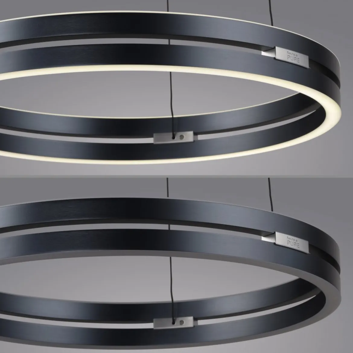 Paul Neuhaus 2550-15 Neuhaus PURE E-Loop LED Pendelleuchte mystic grey 2700-5000 K