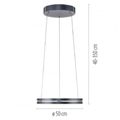 Paul Neuhaus 2550-15 Neuhaus PURE E-Loop LED Pendelleuchte mystic grey 2700-5000 K