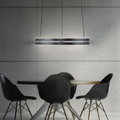 Paul Neuhaus 2550-15 Neuhaus PURE E-Loop LED Pendelleuchte mystic grey 2700-5000 K