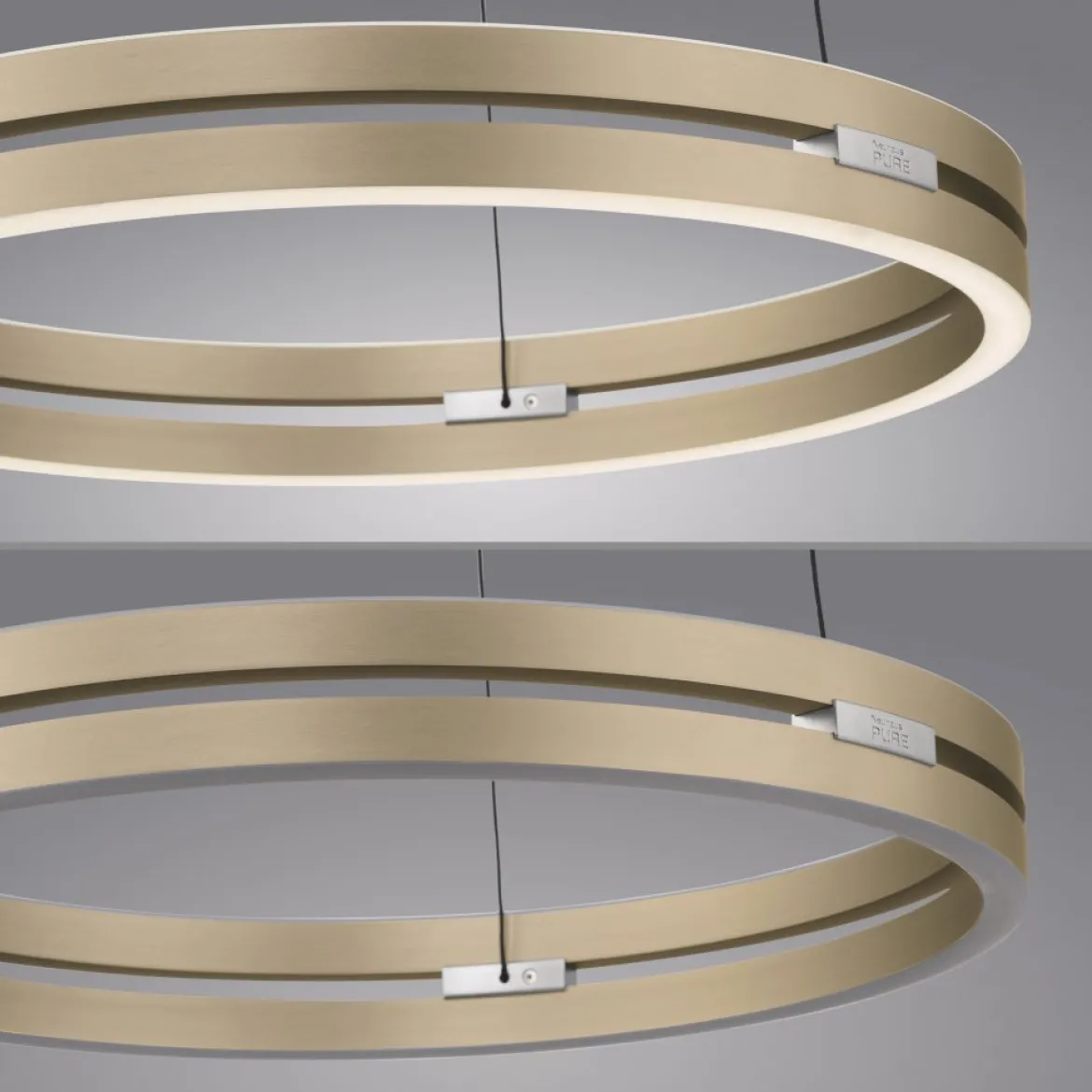 Paul Neuhaus 2550-60 Neuhaus PURE E-Loop LED Pendelleuchte ivory gold 2700-5000 K