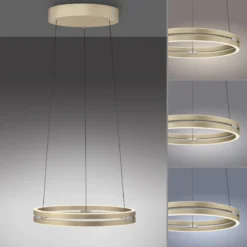 Paul Neuhaus 2550-60 Neuhaus PURE E-Loop LED Pendelleuchte ivory gold 2700-5000 K