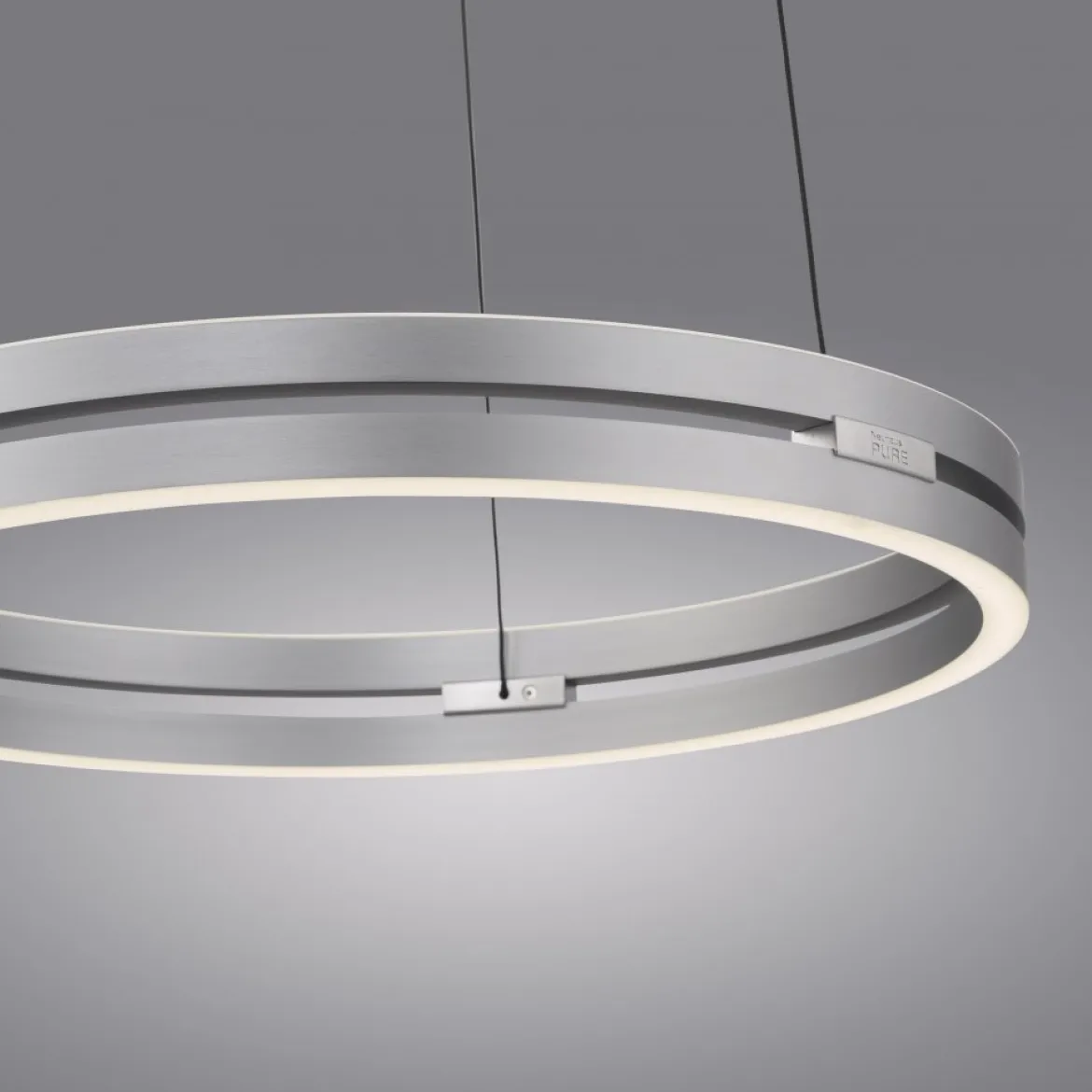 Paul Neuhaus 2550-95 Neuhaus PURE E-Loop LED Pendelleuchte stone (alu) 2700-5000 K