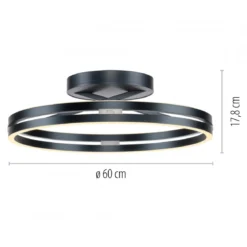 Paul Neuhaus 6552-15 Neuhaus PURE Loop LED Deckenleuchte mystic grey 2700-5000 K