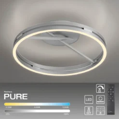 Paul Neuhaus 6552-95 Neuhaus PURE Loop LED Deckenleuchte stone (alu) 2700-5000 K