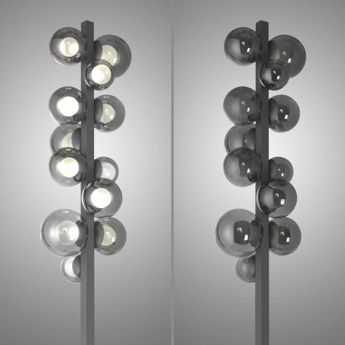 Paul Neuhaus 557-15 Neuhaus PURE Popup LED Stehleuchte platin (grau)