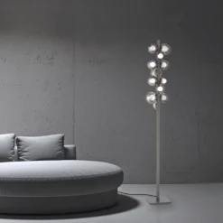 Paul Neuhaus 557-15 Neuhaus PURE Popup LED Stehleuchte platin (grau)