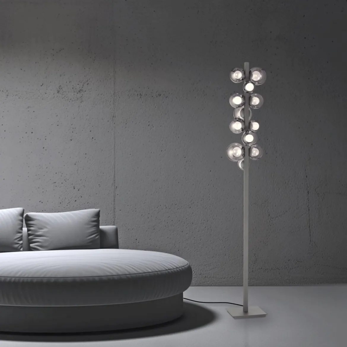Paul Neuhaus 557-15 Neuhaus PURE Popup LED Stehleuchte platin (grau)