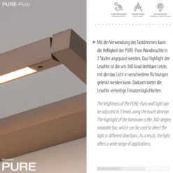 Paul Neuhaus 9113-97 Neuhaus PURE Puro LED Wandleuchte bronce 3000 K
