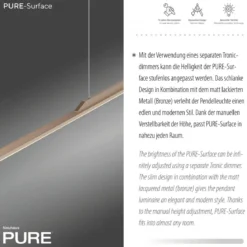 Paul Neuhaus 2301-97 Neuhaus PURE Surface LED Pendelleuchte bronce 3000 K