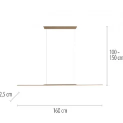 Paul Neuhaus 2302-97 Neuhaus PURE Surface LED Pendelleuchte bronce 3000K