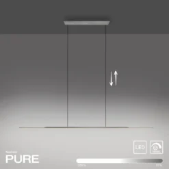 Paul Neuhaus 2301-15 Neuhaus PURE Surface LED Pendelleuchte platin (grau) 3000K