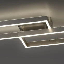 Paul Neuhaus 6231-55 Paan LED Deckenleuchte silberfarbig eckig CCT