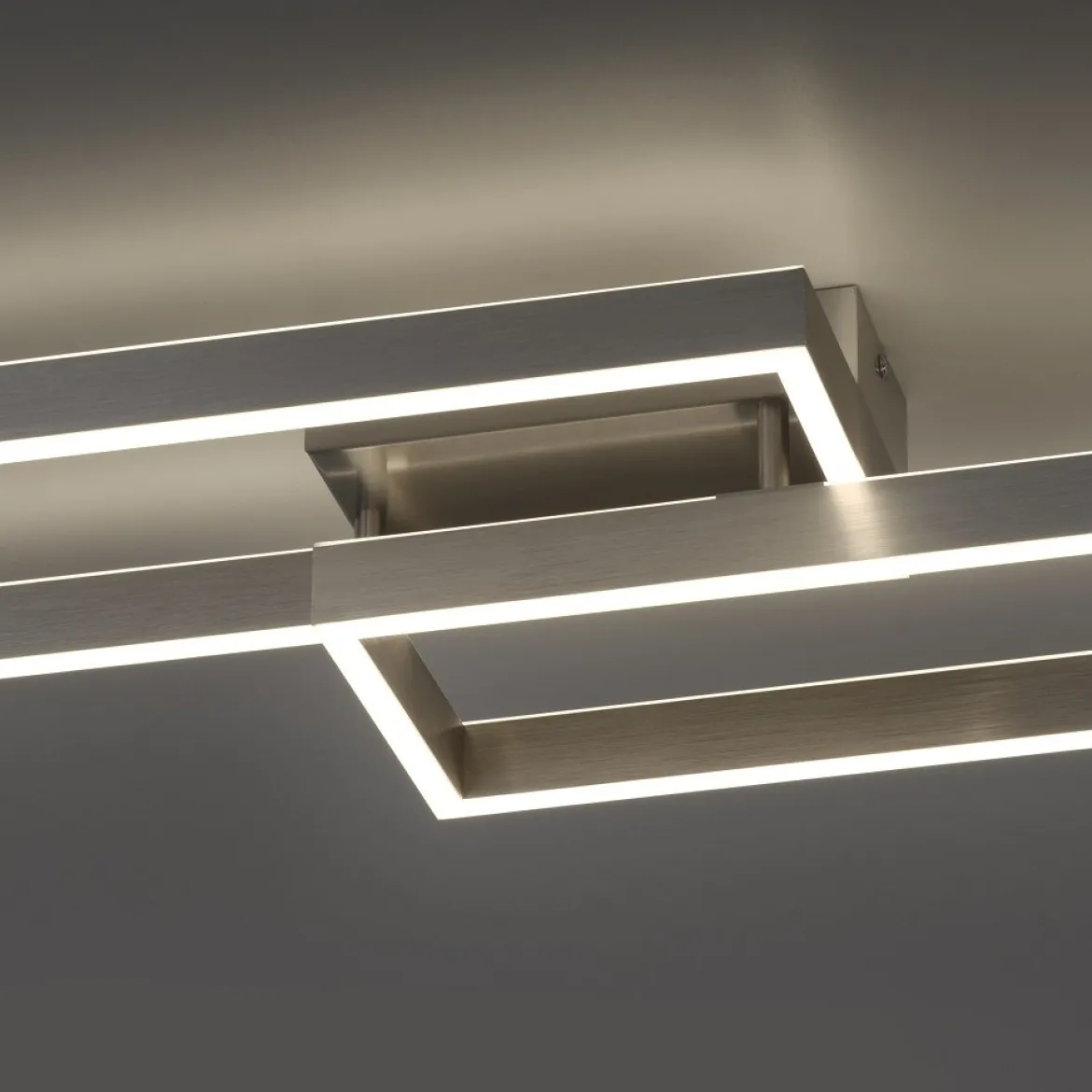 Paul Neuhaus 6231-55 Paan LED Deckenleuchte silberfarbig eckig CCT