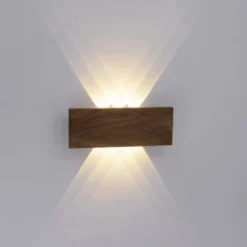 Paul Neuhaus 9478-79 PALMA Wandleuchte Holzdekor