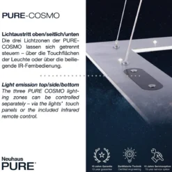 Paul Neuhaus 2535-95 PURE-COSMO LED Pendelleuchte aluminium CCT