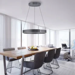 Paul Neuhaus 2561-15 PURE-E-CLIPSE LED Pendelleuchte mystic grey (grau)  e-LIFT®