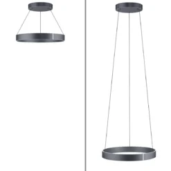 Paul Neuhaus 2561-15 PURE-E-CLIPSE LED Pendelleuchte mystic grey (grau)  e-LIFT®
