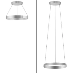Paul Neuhaus 2561-95 PURE-E-CLIPSE LED Pendelleuchte stone (aluminium) e-LIFT®