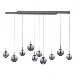 Paul Neuhaus 2221-15 PURE E-Infinity Pendelleuchte mystic grey 10-flammig