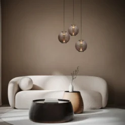 Paul Neuhaus 2222-97 PURE E-Infinity Pendelleuchte bronce 3-flammig