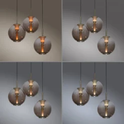 Paul Neuhaus 2222-97 PURE E-Infinity Pendelleuchte bronce 3-flammig