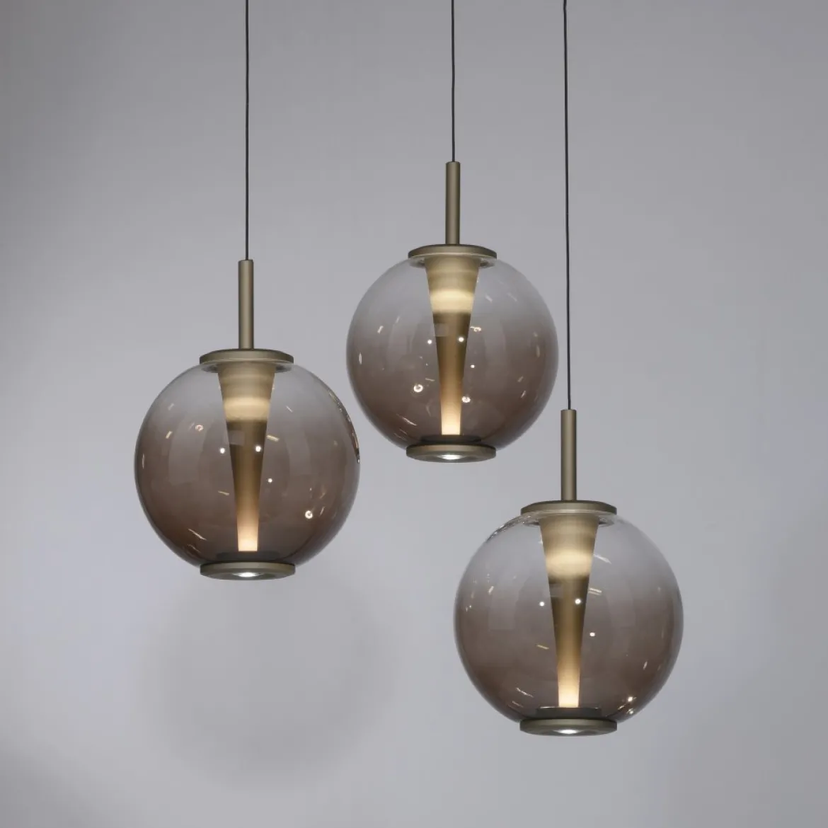 Paul Neuhaus 2222-97 PURE E-Infinity Pendelleuchte bronce 3-flammig