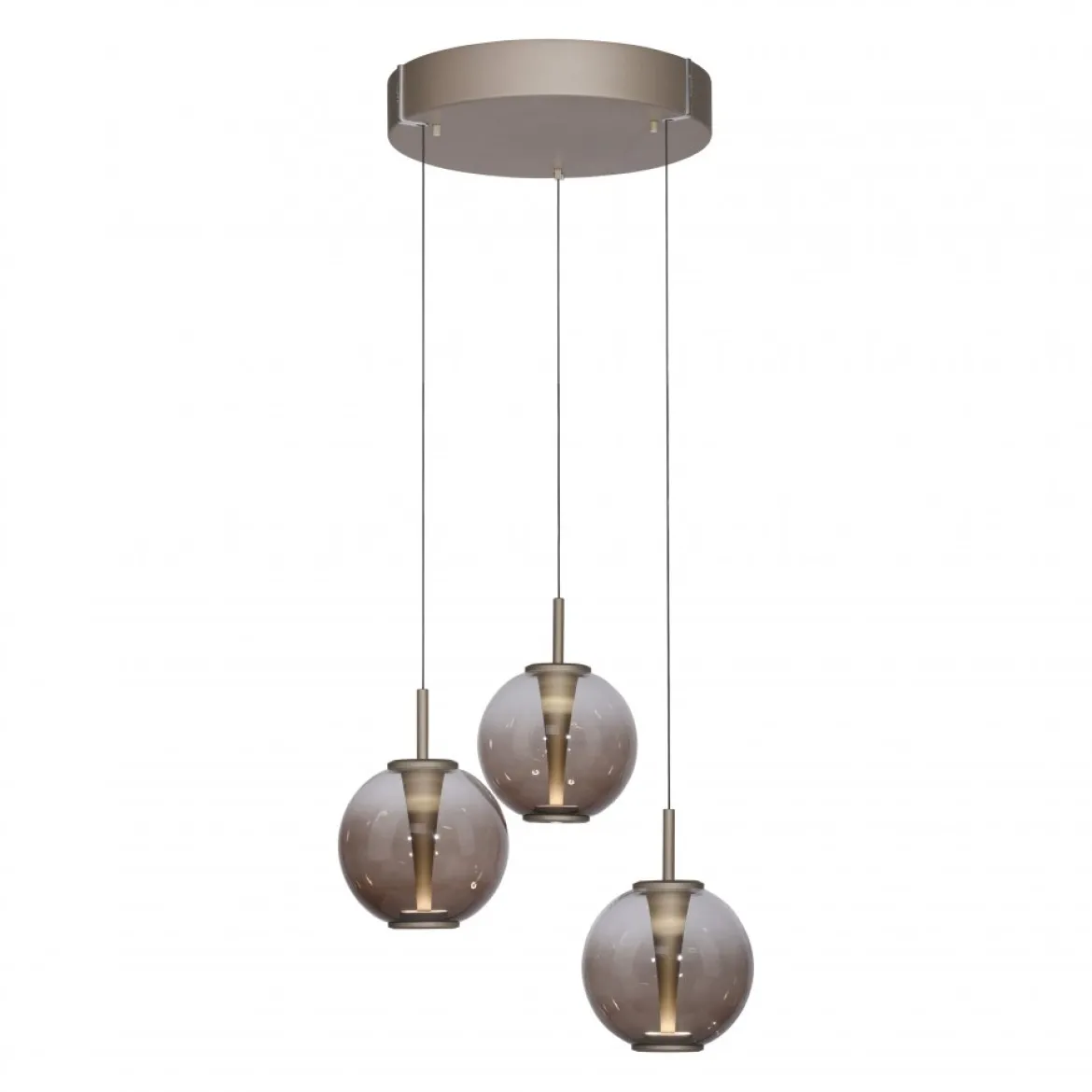 Paul Neuhaus 2222-97 PURE E-Infinity Pendelleuchte bronce 3-flammig