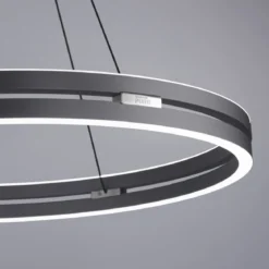 Paul Neuhaus 2551-15  PURE-E-LOOP LED Pendelleuchte mystic grey (grau) elektrisch