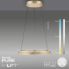 Paul Neuhaus 2551-60 PURE-E-LOOP LED Pendelleuchte ivory gold elektrisch