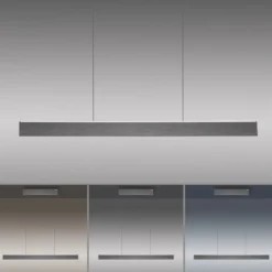 Paul Neuhaus 2570-15 PURE E-MOTION LED Pendelleuchte platin (grau) höhenverstellbar