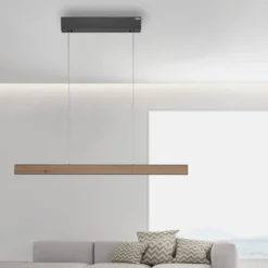 Paul Neuhaus 2570-79 PURE E-MOTION LED Pendelleuchte oak/black pearl höhenverstellbar