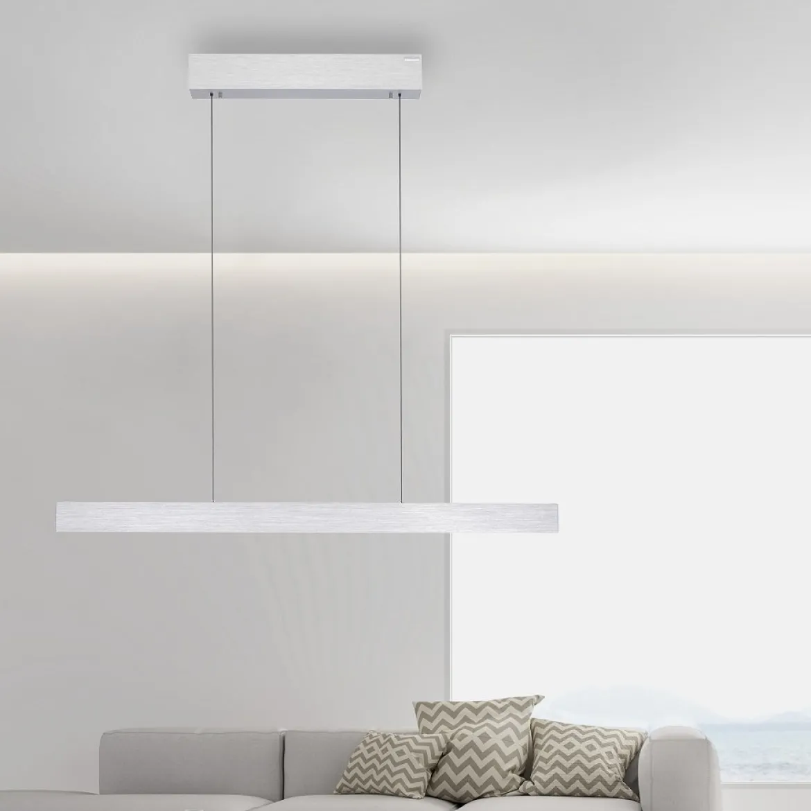 Paul Neuhaus 2570-95 PURE E-MOTION LED Pendelleuchte diamond (alu) höhenverstellbar