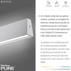Paul Neuhaus 2570-95 PURE E-MOTION LED Pendelleuchte diamond (alu) höhenverstellbar