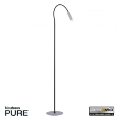 Paul Neuhaus 238-95 PURE-GEMIN LED-XMO Stehleuchte aluminium mit Schalter