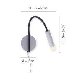 Paul Neuhaus 9012-95 PURE-GEMIN LED-XMO Wandleuchte aluminium