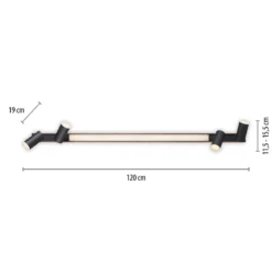 Paul Neuhaus 6121-79 PURE-LINES LED Deckenleuchte oak graphite CCT