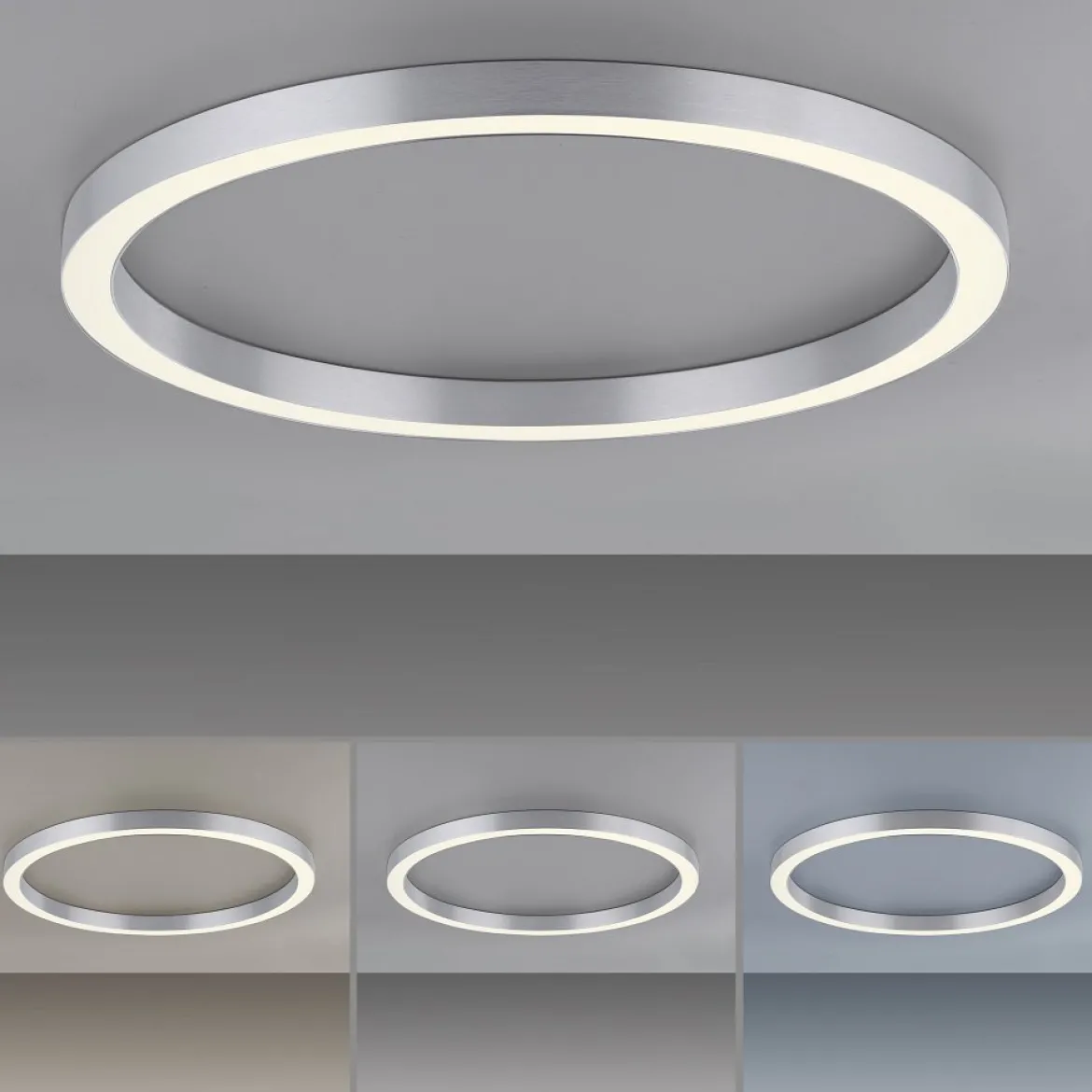 Paul Neuhaus 6306-95 PURE-LINES LED Deckenleuchte diamond (alu) CCT 70cm
