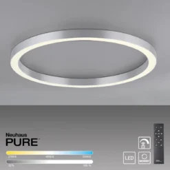 Paul Neuhaus 6306-95 PURE-LINES LED Deckenleuchte diamond (alu) CCT 70cm